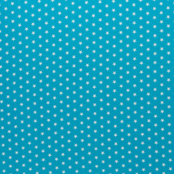 Baumwolle - Sternchen 1cm türkis